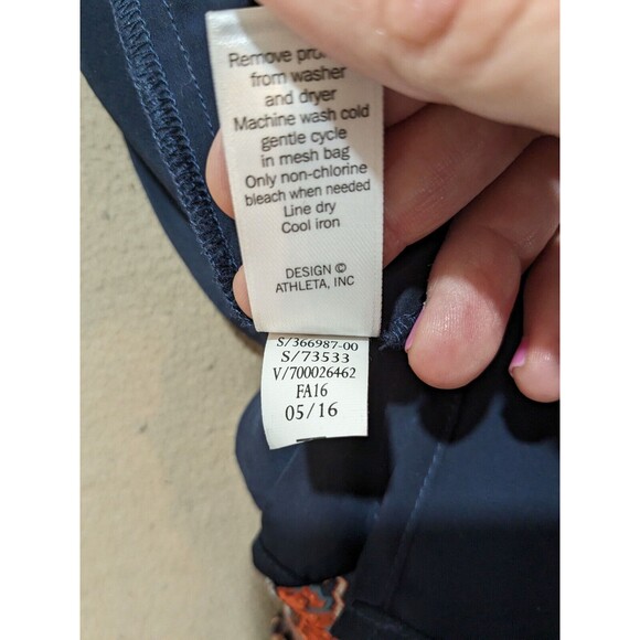 Athleta Women's Martinique Dress Red/Navy Tassels In The Back Size Medium - Picture 8 of 8